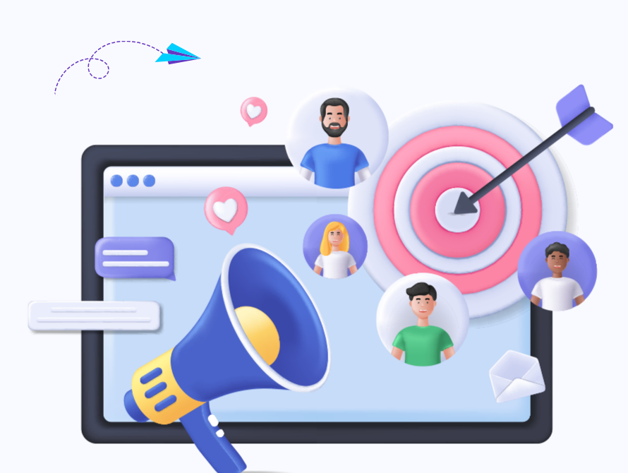 Ilustração de marketing digital da Agência Underline